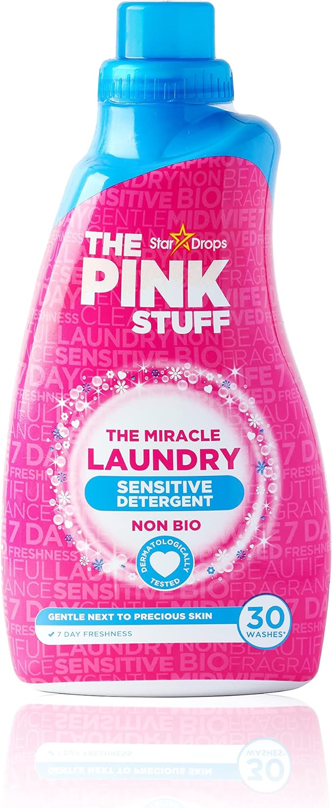 Stardrops - The Pink Stuff - The Miracle Laundry Sensitive Non Bio Liquid - 32oz Pack of 2
