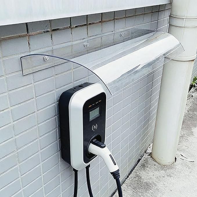 Outdoor Cover for Electrical Equipment, Charging Pile rain Cover Steel Protective Roof,Door Window Canopy Awning Garden Porch Rain Cover Shelter