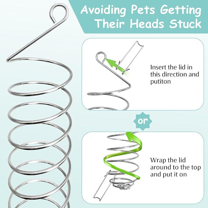 3 PCS Rat Enrichment Toys Stainless Steel Rat Foraging Toy Hanging Slow Feeder Mice Fruit Vegetable Skewer Food Holder Cage Accessories for Rodent Dwarf Hamster Gerbil