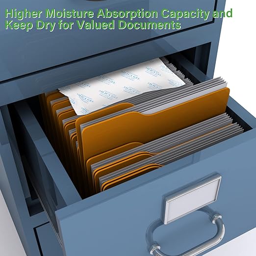 20Gram(50Packs) Food Grade Moisture Absorbers Silica Gel Packs Desiccant for Storage, Dessicant Silica Gel Packets for Moisture Storage Control