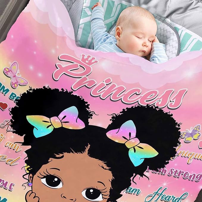 Personalized Blanket for Kids Adults Personalized Name Blanket Custom American African Blanket with Name Personalized Gifts for Christmas Birthday Mothers Fathers Day
