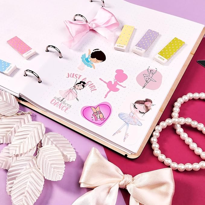 Ballet Stickers - Ballerina Laptop Stickers, Ballet Gifts, Ballerina Party Supplies, Gifts for Women & Men