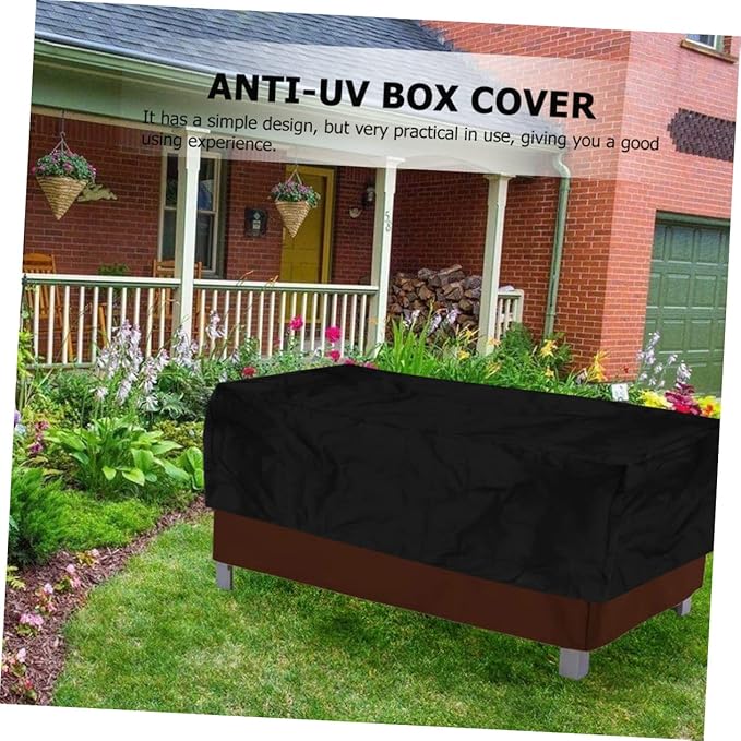 Mikikit Waterproof Outdoor Cover Anti-UV Rainproof Storage Protector Heavy Duty 123 * 65 * 55cm for Garden Furniture