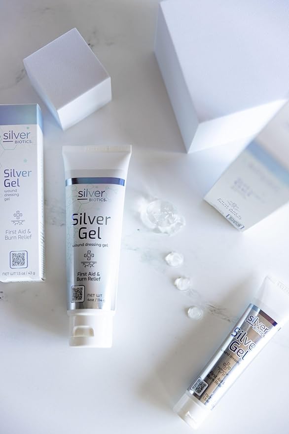 Silver Biotics 24 PPM Silver Wound Healing Gel | Layer of Protection for Cuts, Irritations, and Burns | 1.5 oz