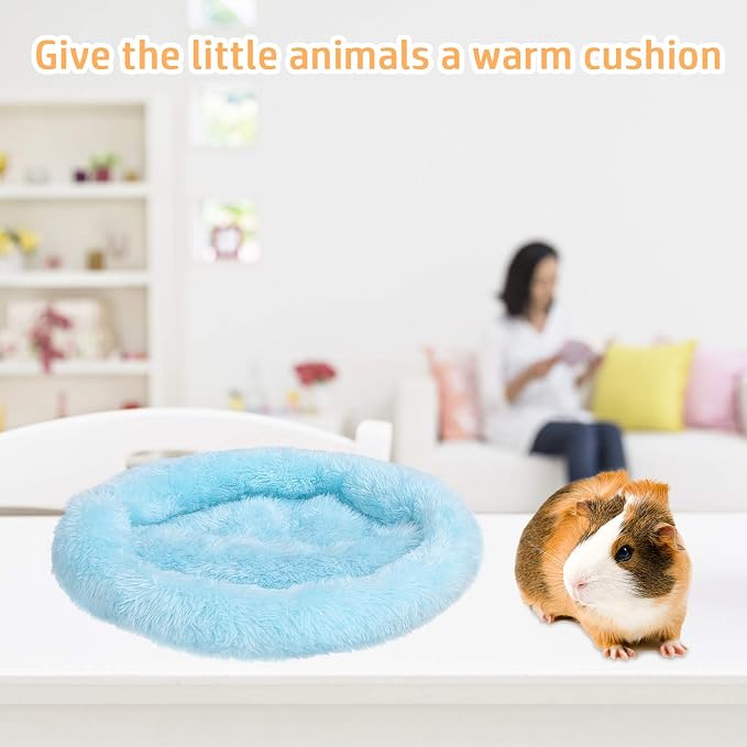 FEBSNOW Guinea Pig Bed Soft Fleece Nest for Hamster Small Animals | ﻿ Natural Cotton and Soft Wool, Guinea Pig Bed, Hamster Bed, Machine Washable Warm Nest, Hair Remover Brush Included