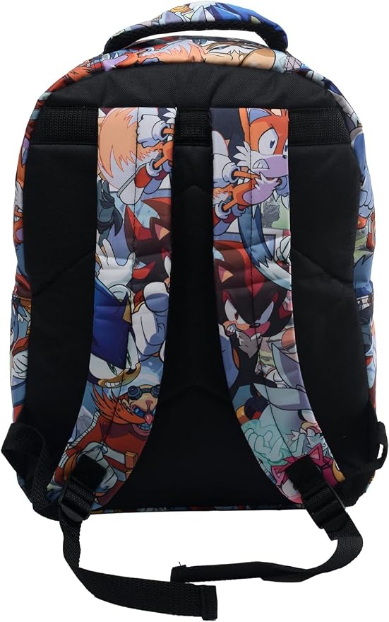 AI ACCESSORY INNOVATIONS Sonic The Hedgehog Backpack: Engaging School Bag with Sonic Characters for Kids & Adults Durable & Comfortable Everyday Gear