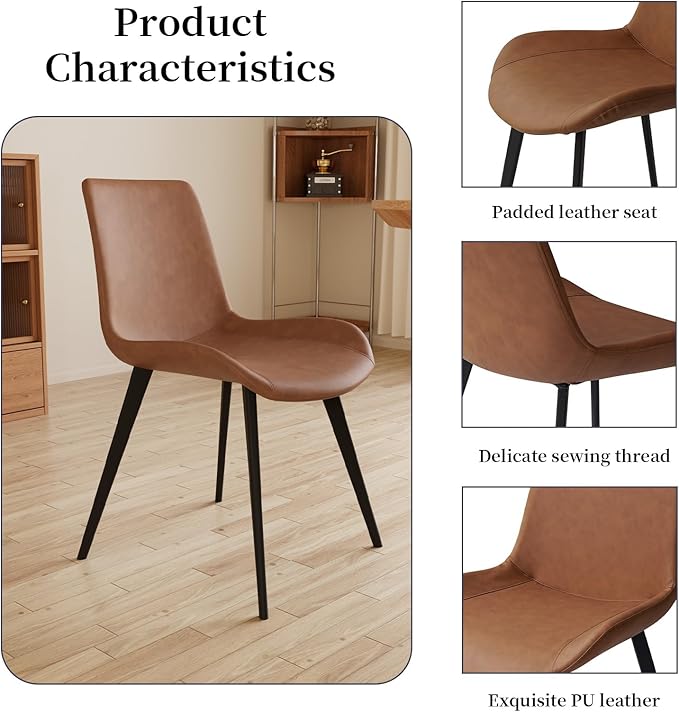63"- 78.7" Extendable Dining Table Set for 8, Modern Kitchen Table with Dining Chairs for 6-8 Person, Thickened Expandable MDF Wooden Table with Metal Leg for Dining Room, Kitchen, Living Room