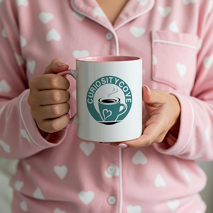 Personalized Coffee Mug | Custom Photo, Text, or Logo Cup (11oz, Pink Rim, Inner, and Handle) |Dishwasher & Microwave Safe |Unique Gift for Men & Women –Taza Personalizada