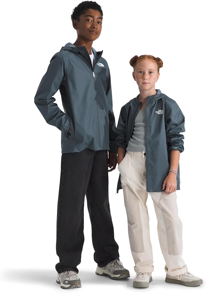 The North Face Unisex Kids Zipline Rain Jacket - Waterproof Rain Coat, Secure Zip Pockets, Weather Ready Hood