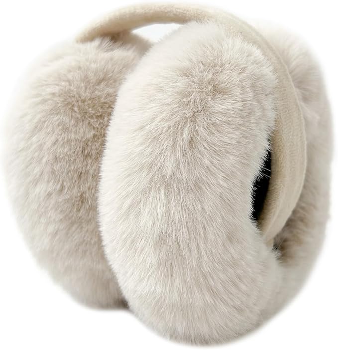 LCXSHYE Winter Ear muffs Faux Fur Warm Earmuffs Cute Foldable Outdoor Ear Warmers For Women Girls