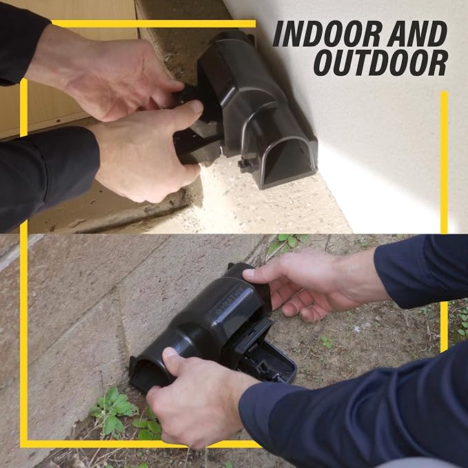 TRATPER Rat and Chipmunk Traps. Prevents Accidental Triggering with Dual Tunneled Design. Covered Snap Traps for Humane Kill, Reusable, Pest Control for Rats, Indoor & Outdoor Use. 2 Pack
