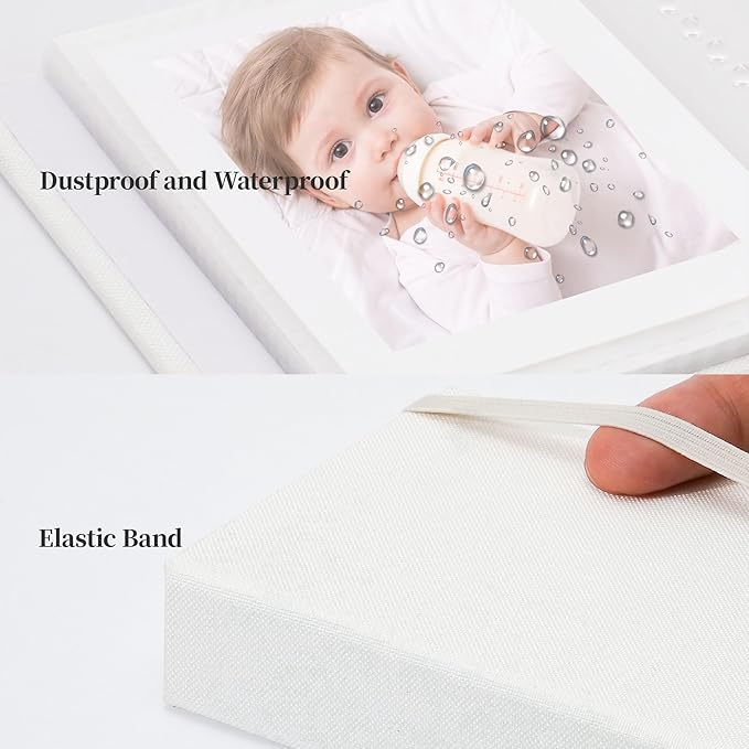 Vienrose Polaroid Photo Album Binding Cloth Photo Book for Instax Fuji 2 x3 Inch Photo Fits Fujifilm Mini 12 11 9 Snap PIC-300 52 Pockets 2 Pack, White