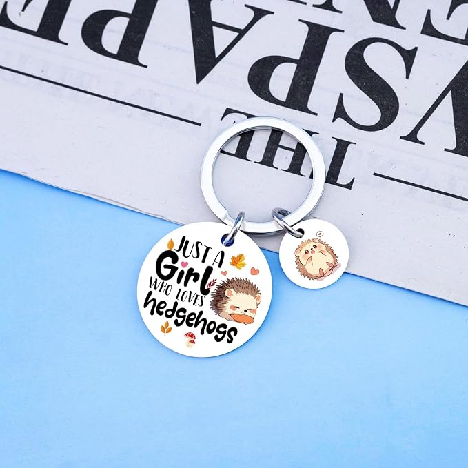 Hedgehog Accessories Hedgehog Gifts For Women Girls | Hedgehogs Keychain Jewelry Animal Lover Gift Hedgehogs Birthday Decorations Samll Gifts For Teen Girls Christmas Gift