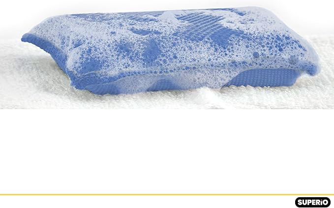 Microfiber Non-Scratch Dish & Kitchen Scrubber Heavy-Duty Household Cleaning Sponges, Multi-Purpose Cleaning Supplies for Dishes and Kitchens Pack of 9