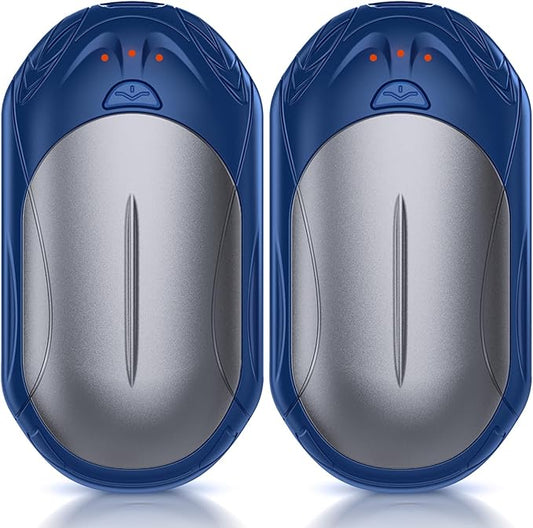 AI Hand Warmers Rechargeable 2 Pack, AI Smart Chips Electric Hand Warmers, 20Hrs Long Safe Heat, Portable Pocket Heater, Gifts for Christmas, Outdoor, Hunting, Golf, Camping Accessories