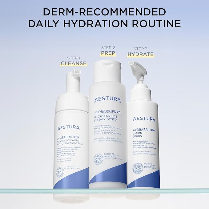 AESTURA ATOBARRIER365 Lightweight Korean Face Moisturizer with Ceramides | Strengthens Barrier, Fast-Absorbing Hydration, Suitable for Dry, Normal & Sensitive Skin, 90ML / 3.04 fl. Oz.
