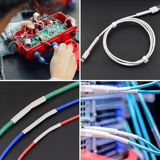 ASHINER 580PCS Durable Heat Shrink Tubing Kit - Ideal for Electric Insulation and Repairs with Convenient Storage Case, White