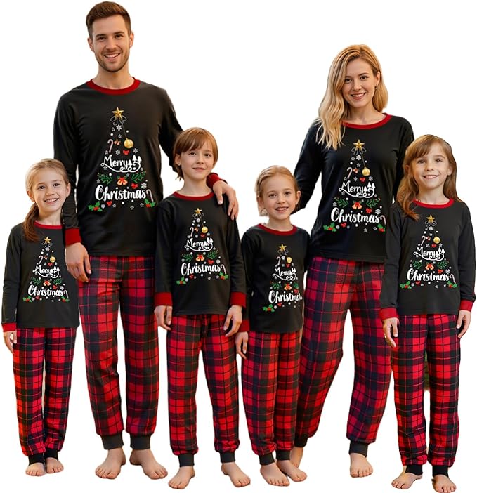 2024 Family Matching Pajamas Sets - Christmas Pjs Sleepwear Outfits for Holiday & Xmas Party