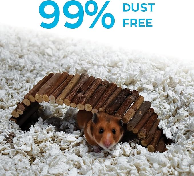Carefresh White Natural Paper Small Pet Bedding, Odor Control 50L | 2X more absorbent, 99% dust free, odor control, Biodegradable and compostable, For hamsters, rabbits and guinea pigs