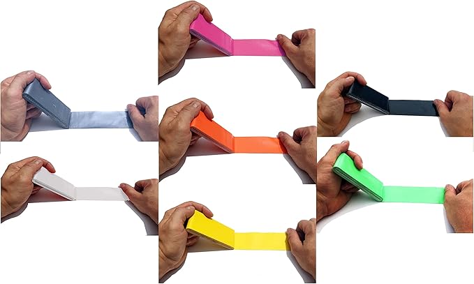 Travel Size Pocket Duct Tape 10-Pack | 1.88 inches x 5 Yards per Flat Pack (10-Pack, Rainbow Assortment)