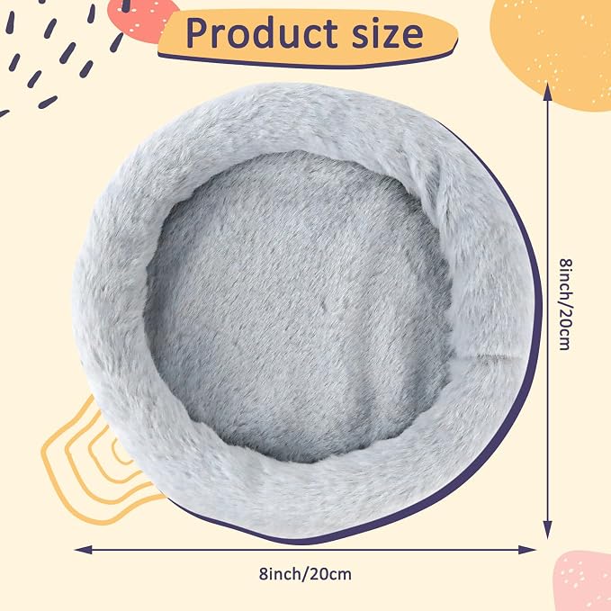 FEBSNOW Guinea Pig Bed, Soft Fleece Hamster Bed for Small Animals | Washable Warm Fleece Material, For Guinea Pigs and Hamsters, Cosy Sleeping and Hiding Spot, Anti-Slip Bottom
