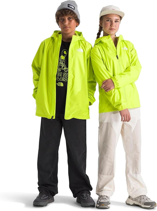 The North Face Unisex Kids Zipline Rain Jacket - Waterproof Rain Coat, Secure Zip Pockets, Weather Ready Hood