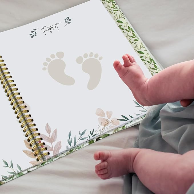 Baby Memory Book Keepsake for Boy and Girl Gifts Timeless First 5 Year Milestone Book to Record Every Event from Birth to Age 5 Gender Neutral Baby Journal Scrapbook Album