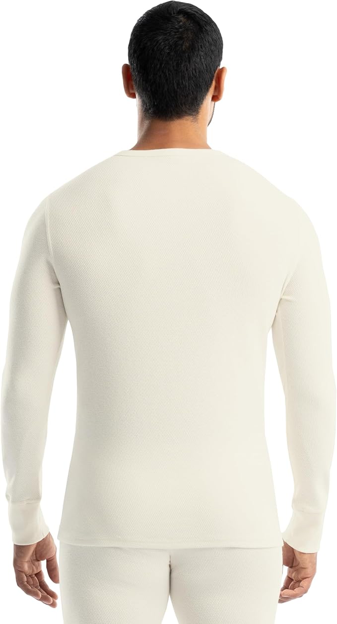 Realtree Men's Heavyweight Cotton Polyester Long Sleeve Thermal Underwear Top