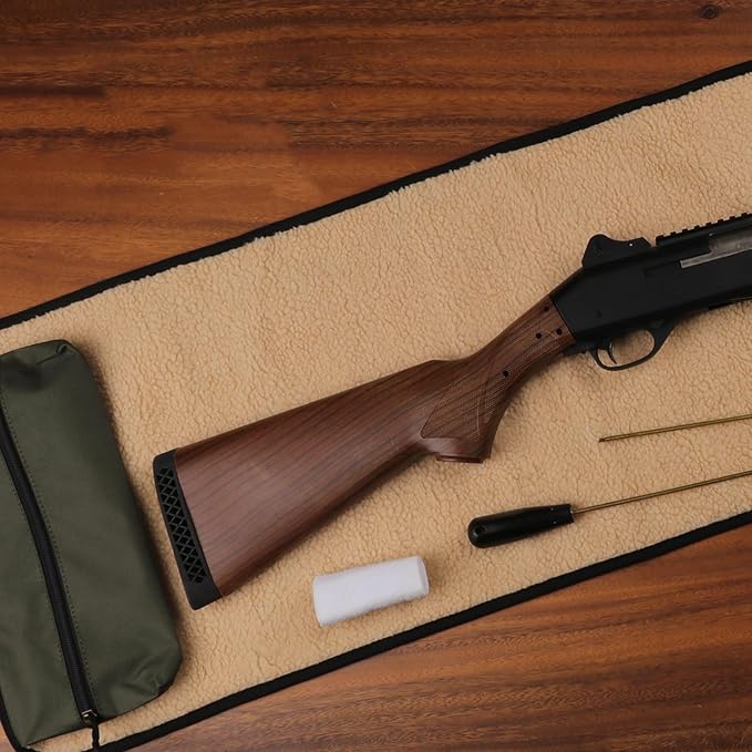 TOURBON Shooting Hunting Roll-up Gun Cleaning Mat Pad with Tool Storage Pocket