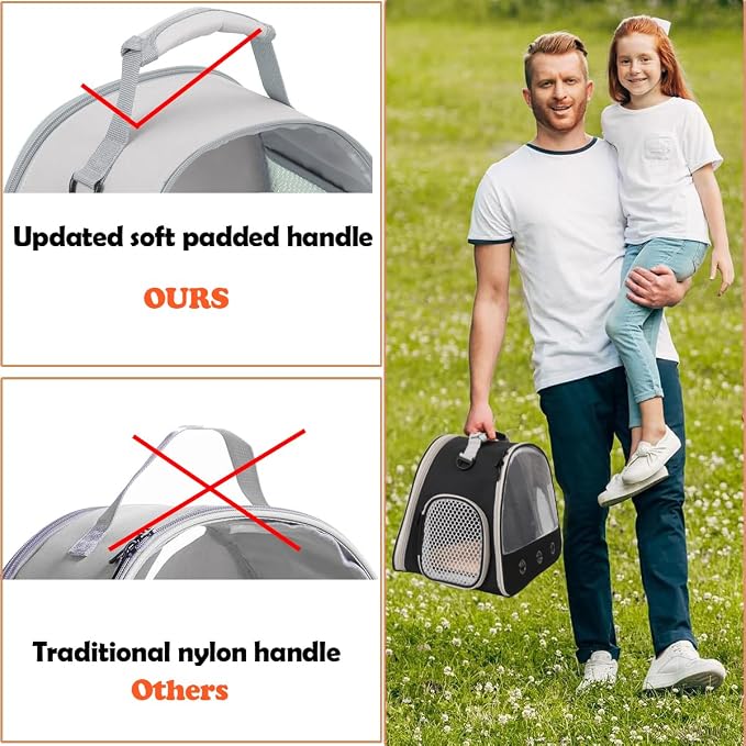 Ventilation Lizard Carrier for Bearded Dragon,Guinea Pig Carrier,Guinea Pig Carrier for 2,Reptile Travel Carrier for Lizards Sugar Glider Hedgehog Rat Parrot Birds,Airline Approved