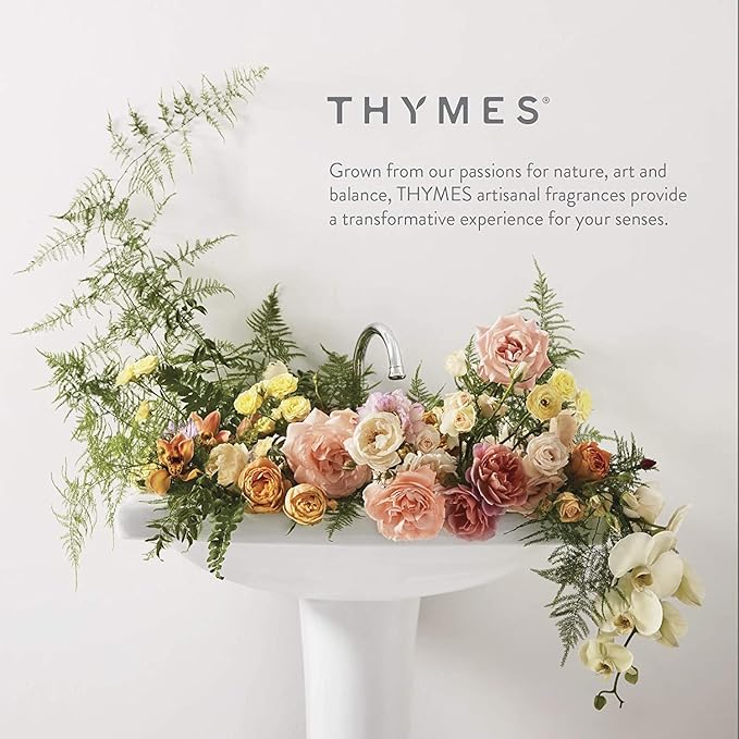 Thymes Lavender Large Hand Wash with Pump - Hydrating Liquid Hand Soap with Calming Lavender Scent (15 fl oz)