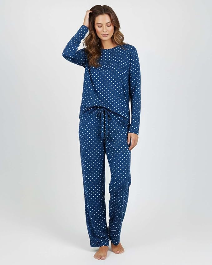 Real Essentials 2 Pack: Women's Comfy Pajama Sets - Short & Long Sleeve Ladies Loungewear Sleepwear PJs (Available In Plus)
