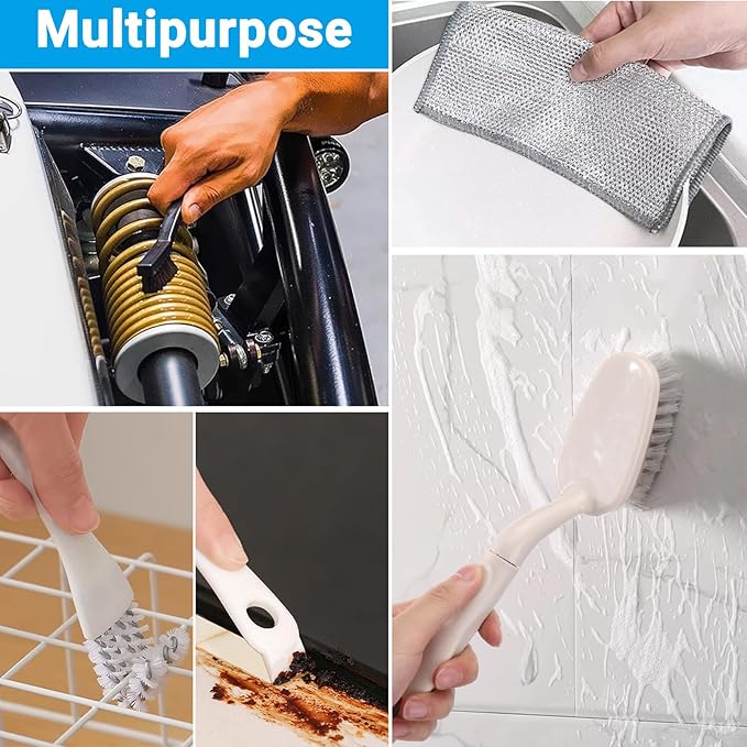 XANGNIER Deep Fryer with Basket Cleaning Tool Kits,6 Pcs Deep Fryer Cleaner Brush Accessories(Excluding Deep Fryer)
