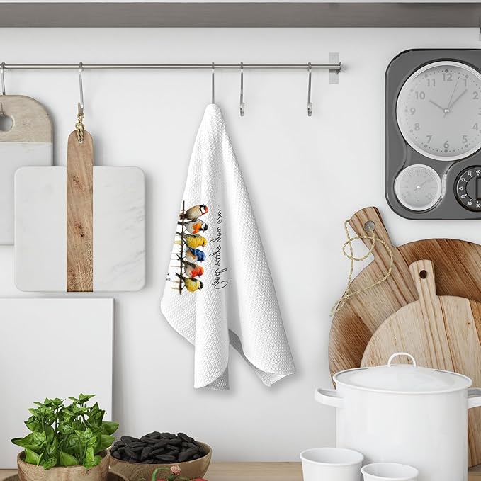 Christian God Says You are Bird Kitchen Decor Towels, Christian Religious Birthday Gifts for Women, Bible Verse Inspirational Bird Bathroom Towels, Motivational Bathroom Kitchen Hand Towel