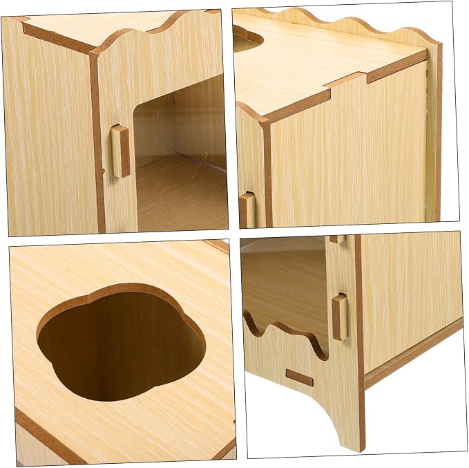 Happyyami Hamster Digging Box Comfortable Hideout for Small Pets for Hamsters and Guinea Pigs Enrichment Toy for Exercise and Interaction