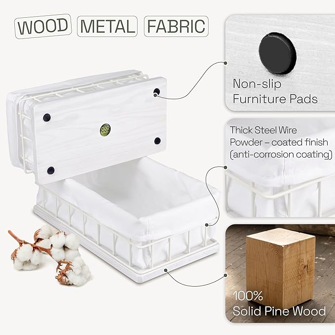 BAOBAB WORKSHOP Toilet Paper Organizer - Bathroom Basket Set of 2