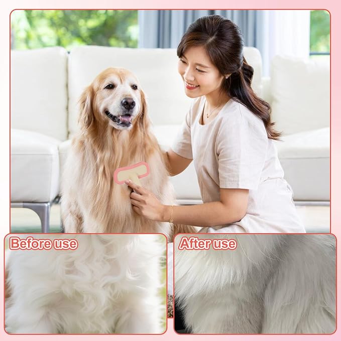 2Pcs Rabbit Brush Soft Bunny Grooming, Soft Silicone Small Animal Massage Comb, Practical Brush Bunny Grooming Kit Supplies Suitable for Cats Puppies & Other Pets