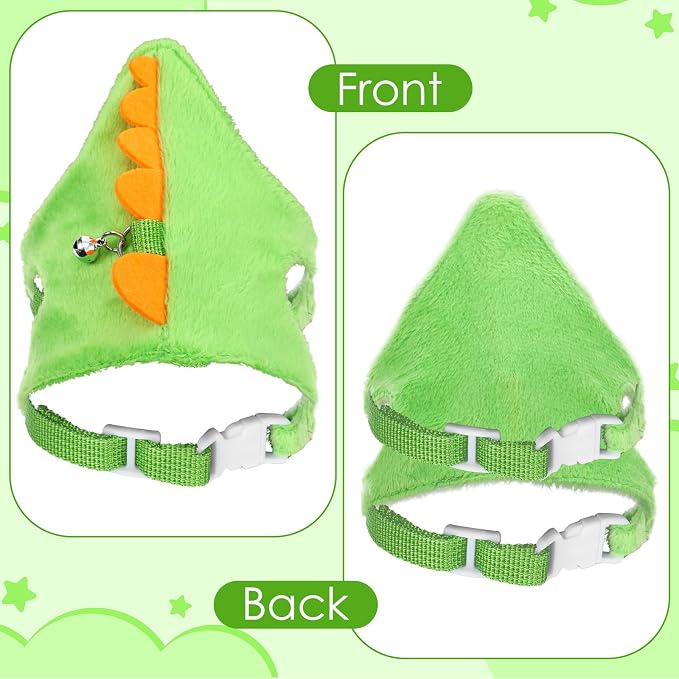 Ferret Harness and Leash Set Small Animals Vest Harness with Safe Bell Dinosaur Shaped Leash Set for Baby Rabbit Guinea Pig Teacup Chihuahua Mouse and Other Small Pet