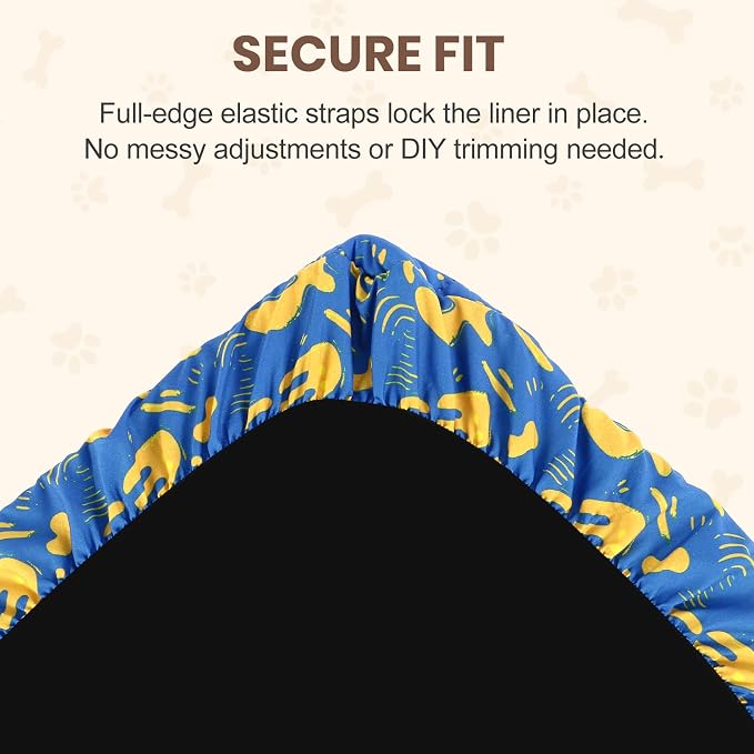 Fitted Liners for Ferret Nation, Critter Nation Cage - Washable Liner for Ferrets, Chinchillas, Rats, Guinea Pig, Hedgehogs & Other Small Animals - Waterproof Cage Accessory (Bottom Pan Liner)