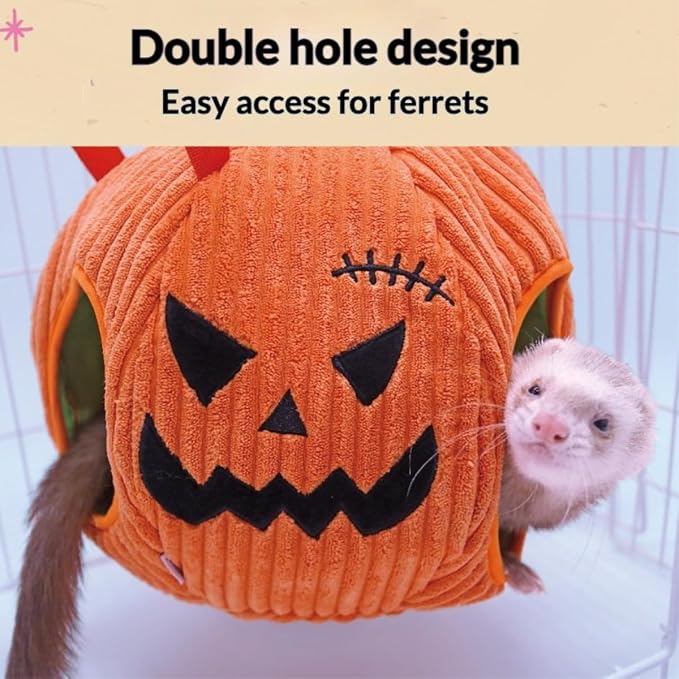 Ferret Cage Accessories Hamster Hammock Guinea Pig Hideout Halloween Style Soft Washable Small Animal Bed Swing Rat Hammock for Mini Small Animal Ferrets Rats Chinchilla Sugar Gliders