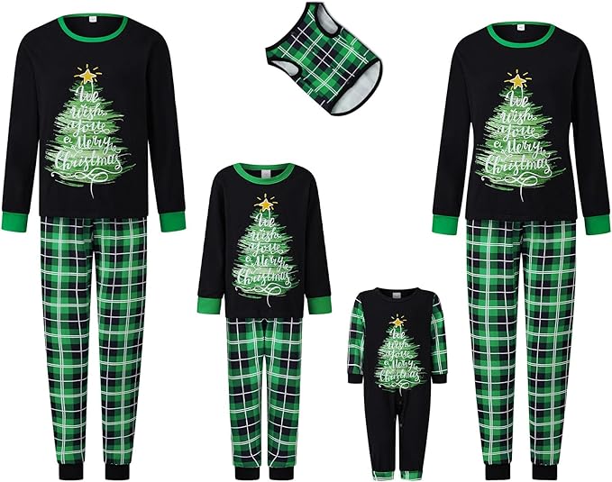 2024 Family Matching Pajamas Sets - Christmas Pjs Sleepwear Outfits for Holiday & Xmas Party