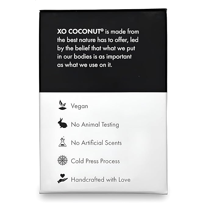 Coconut Oil Bar Soap Handcrafted Organic Natural Face Body Hands Vegan Scented Lemongrass Essential Oil - 2 Bars, 4 Ounces Each