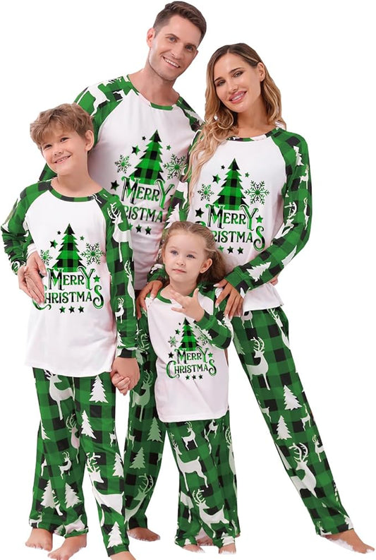 Christmas Family Pajamas Matching Sets, Matching Christmas Pjs For Family and Dog, Holidays Jammies Family Pjs Set