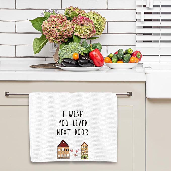 Tea Towel for Female Friends, Friendship Gift for Friends, Water-Absorbent Quick-Drying Dish Towel 16 * 24in