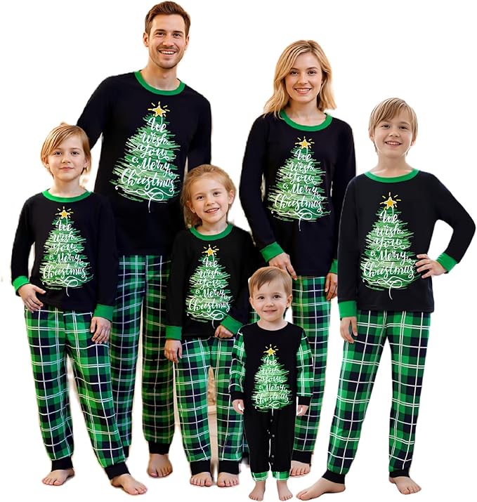 2024 Family Matching Pajamas Sets - Christmas Pjs Sleepwear Outfits for Holiday & Xmas Party