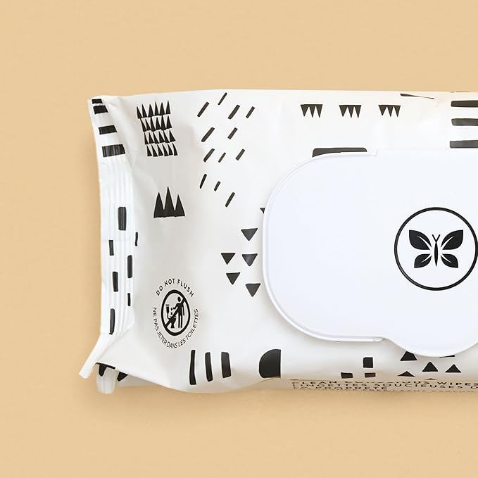 The Honest Company Clean Conscious Multi-Use Wipes Hypoallergenic and Unscented for Sensitive Baby Skin Over 99% Water Compostable Plant Based Pattern Play 60 Count
