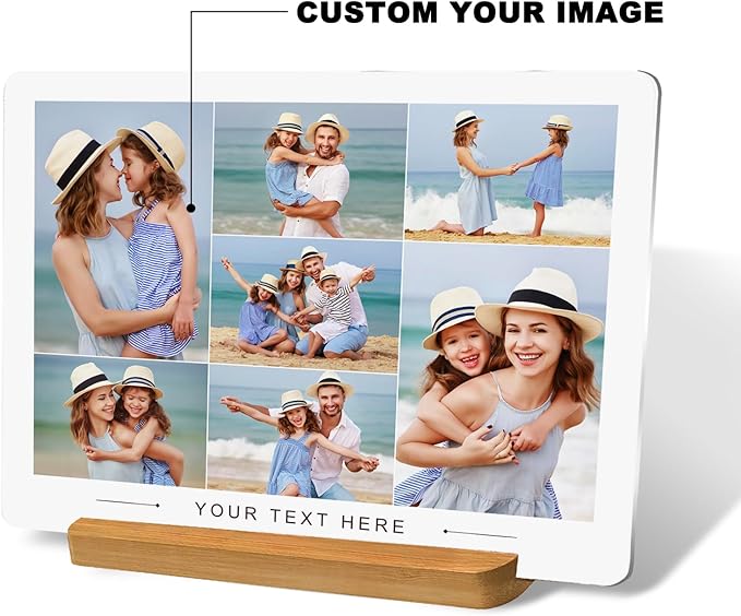 Custom Style Custom Metal Photo Prints,Customize Your own Picture Frame,Personalized Metal Picture Gift for Family and Lovers