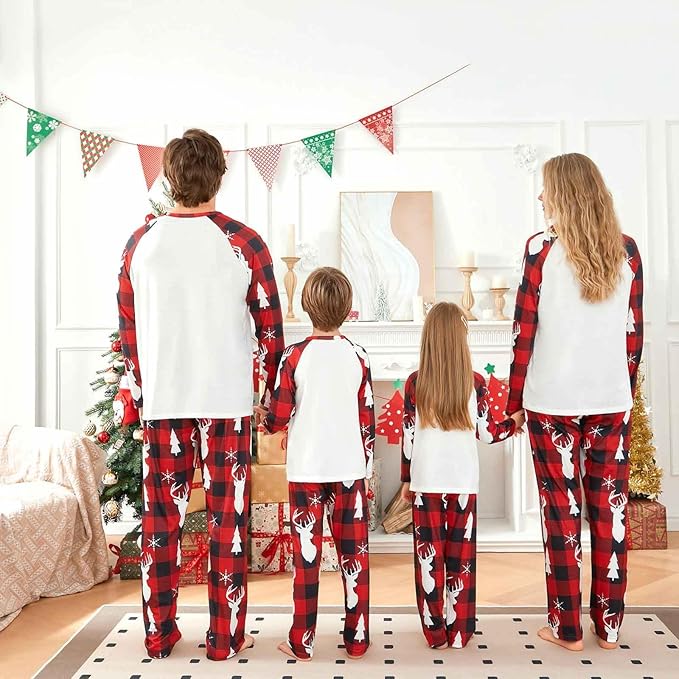Christmas Pajamas for Family Matching Family Christmas Pajamas Set PJS Holiday Xmas Family Jammies Sleepwear