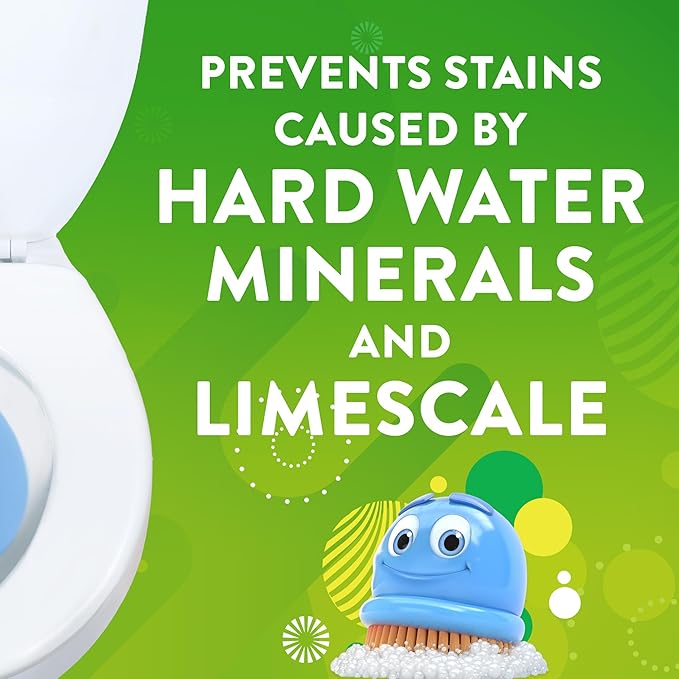 Scrubbing Bubbles Continuous Clean Toilet Drop-Ins, Automatic Blue Toilet Bowl Cleaner, Septic-Safe Tank Tablets Remove Hard Water Minerals & Limescale, Stain & Smell Protection, 3 Count (Pack of 1)