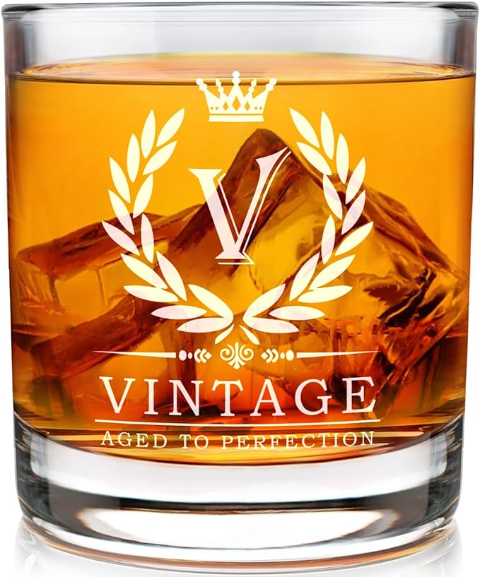 Old Fashioned Glasses Birthday Gifts for Men 11oz Personalized Whiskey Glass Engraved Monogram Drinking Glass for Man Custom Bourbon Gift For Dad Who Have Everything